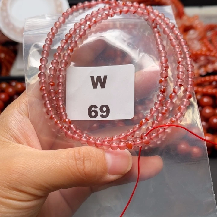 南红玛瑙未镶嵌多样性发货默认微瑕称重4mm