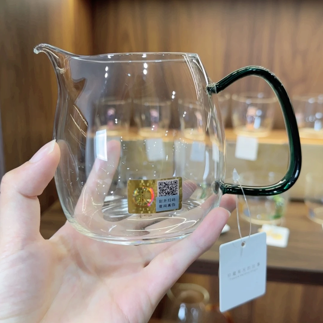 泰然墨绿色公道杯