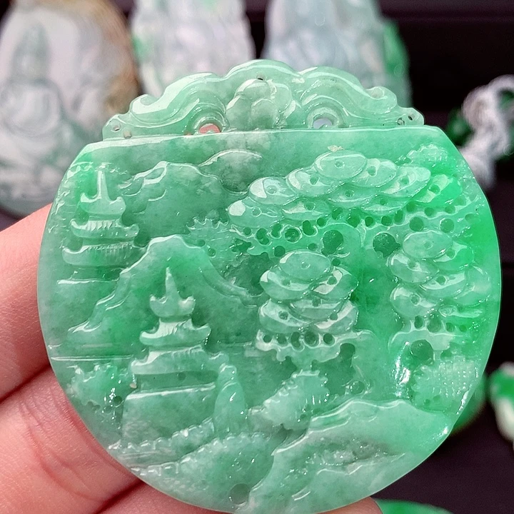 翡翠未镶嵌吊坠(不含链)