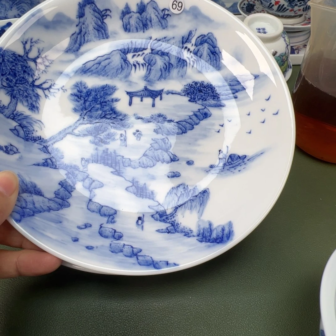 陶瓷景德镇纯手工纯手绘茶具木木69