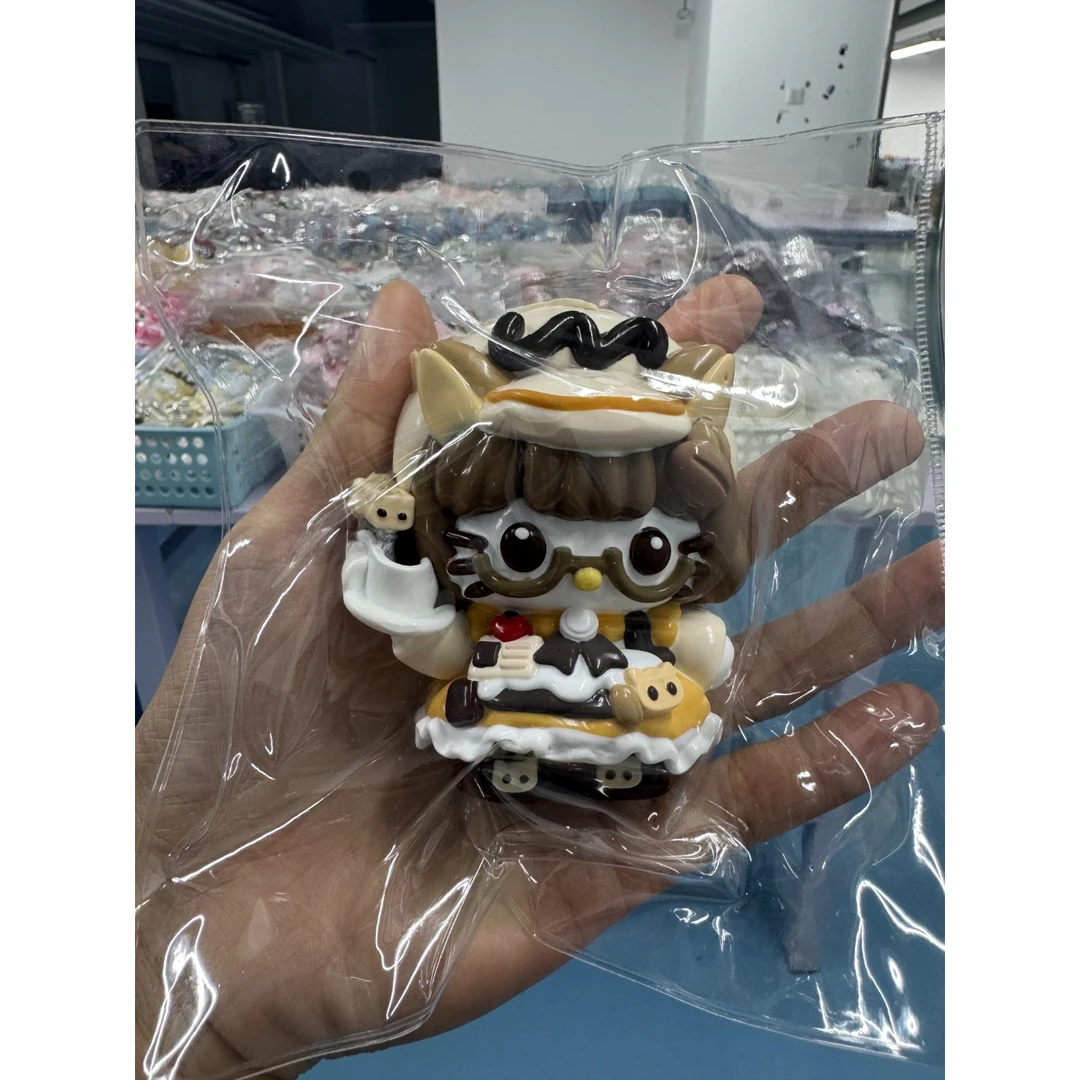 【猫猫咖啡师KT】食品级硅胶捏捏纯手工制作瑕疵专场链接DIY