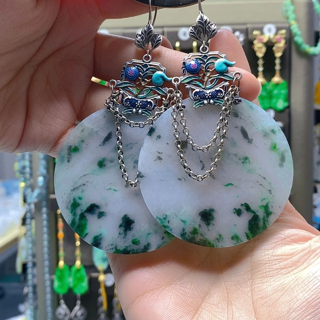 未镶嵌翡翠耳饰翡翠