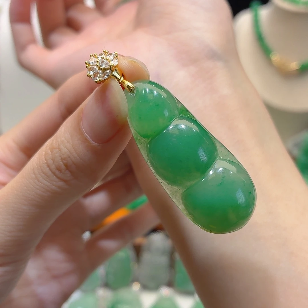 石英质玉银S925镶嵌颈饰