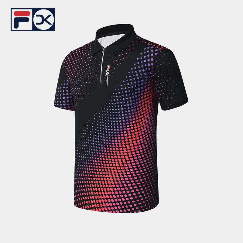 Fila/斐乐男子【夏季灵感时尚满印运动】针织POLO衫A11M523147F