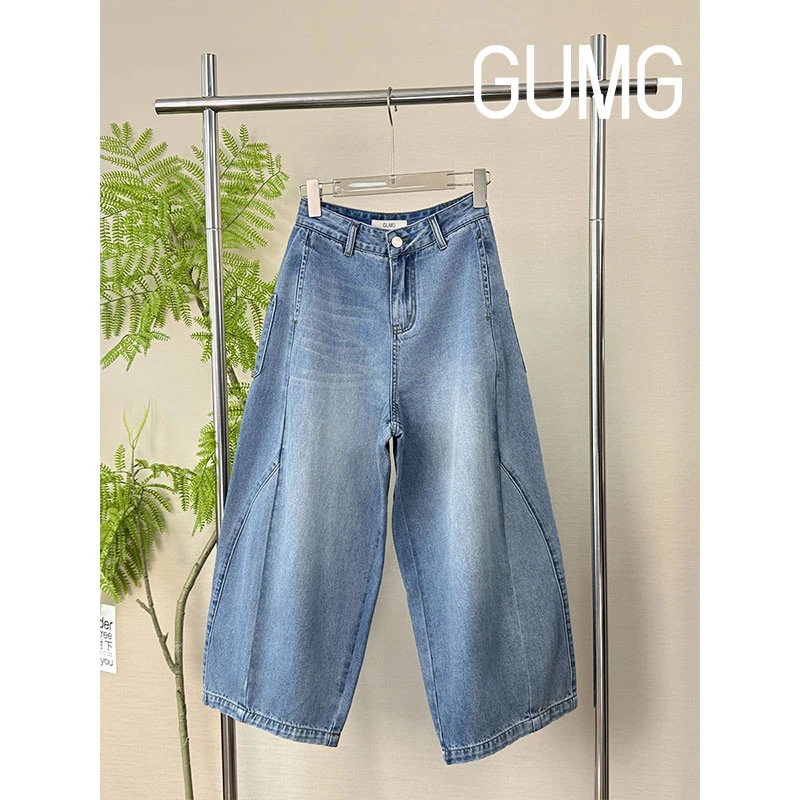 【女装优选WH】GUMG-夏季休闲花苞八分裤GM20298