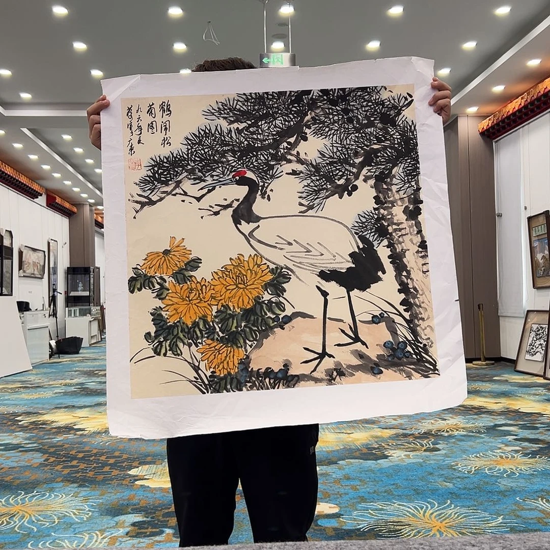 油画李庆宣老爷子遗作孤品