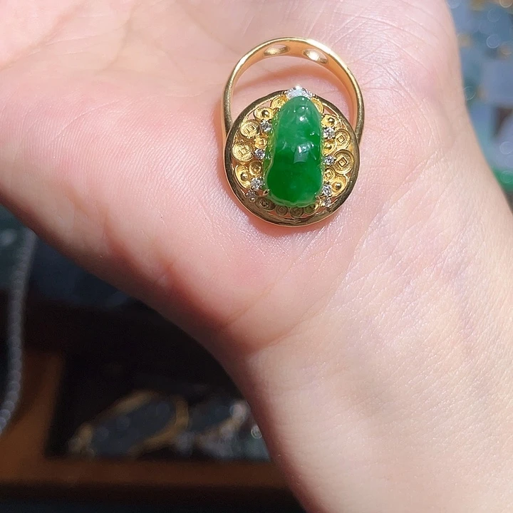 翡翠银S925镶嵌颈饰