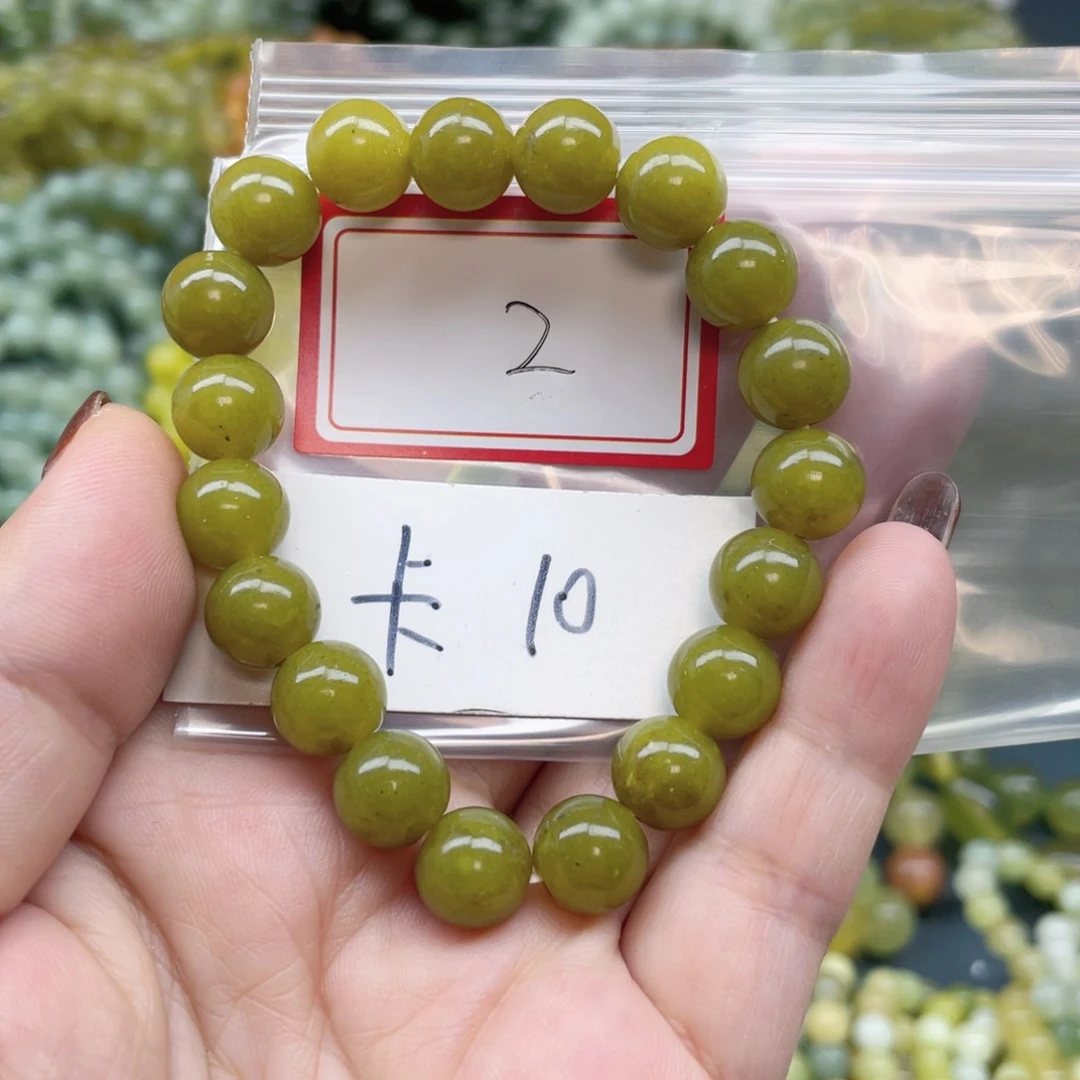 未镶嵌蛇纹石玉手链