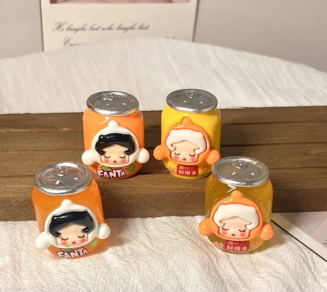 【双许愿SP汽水罐】实色夜光混拆九宫格萌粒DIY桌面潮玩摆件