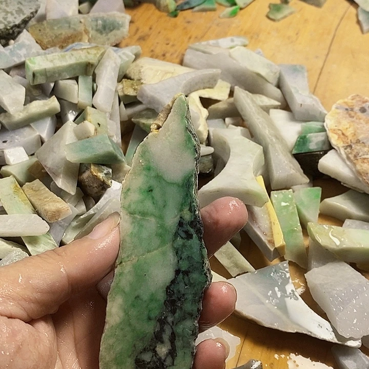 翡翠散珠天然翡翠A货挂件