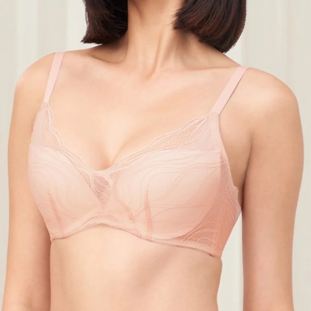 A9/黛家内衣女小胸性感深V聚拢软钢圈蕾丝文胸16R8937