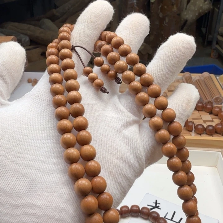 路***孩檀香木手串/手链0.8多