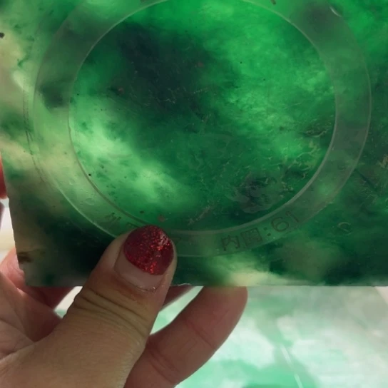 平***好定制石英质玉（非洲翠）非洲翠手镯板材定制