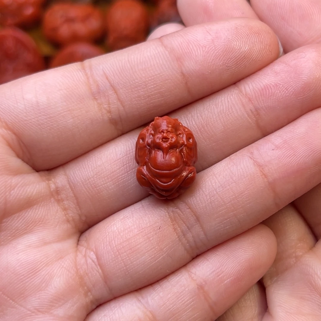 南红玛瑙未镶嵌川料瓦西精工财福一生12mm尺寸