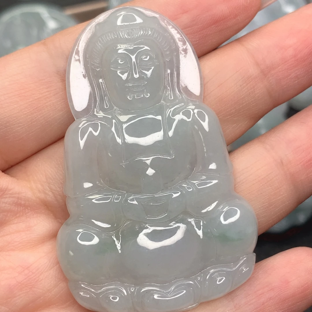 颈饰未镶嵌翡翠观音