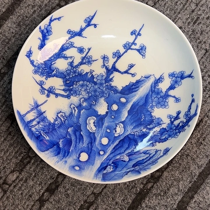 窝***牛瓷片景德镇全手工手绘陶瓷