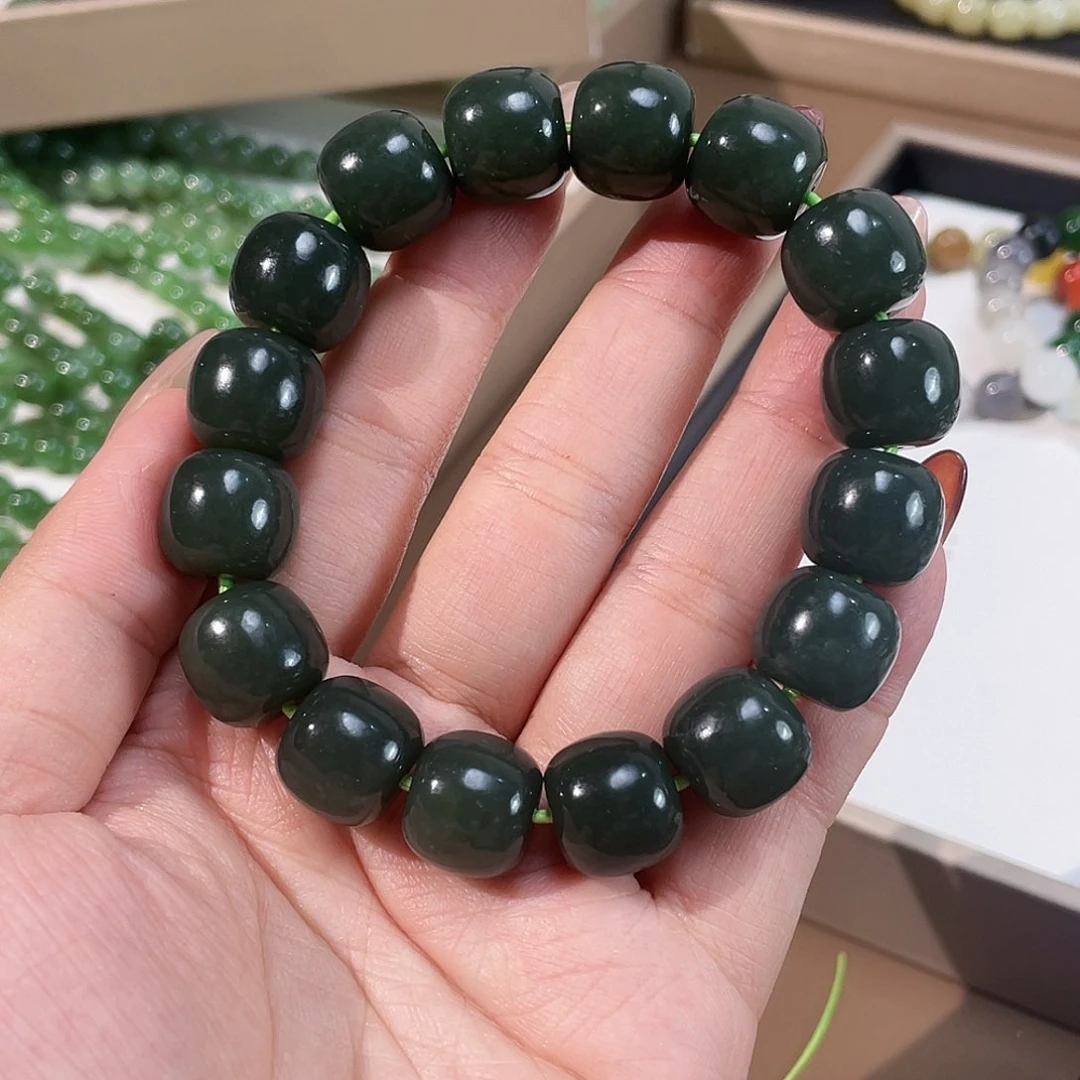 和田玉手链未镶嵌14