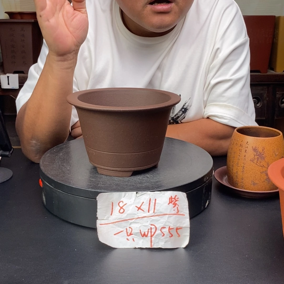 紫砂花盆货号一只WP555