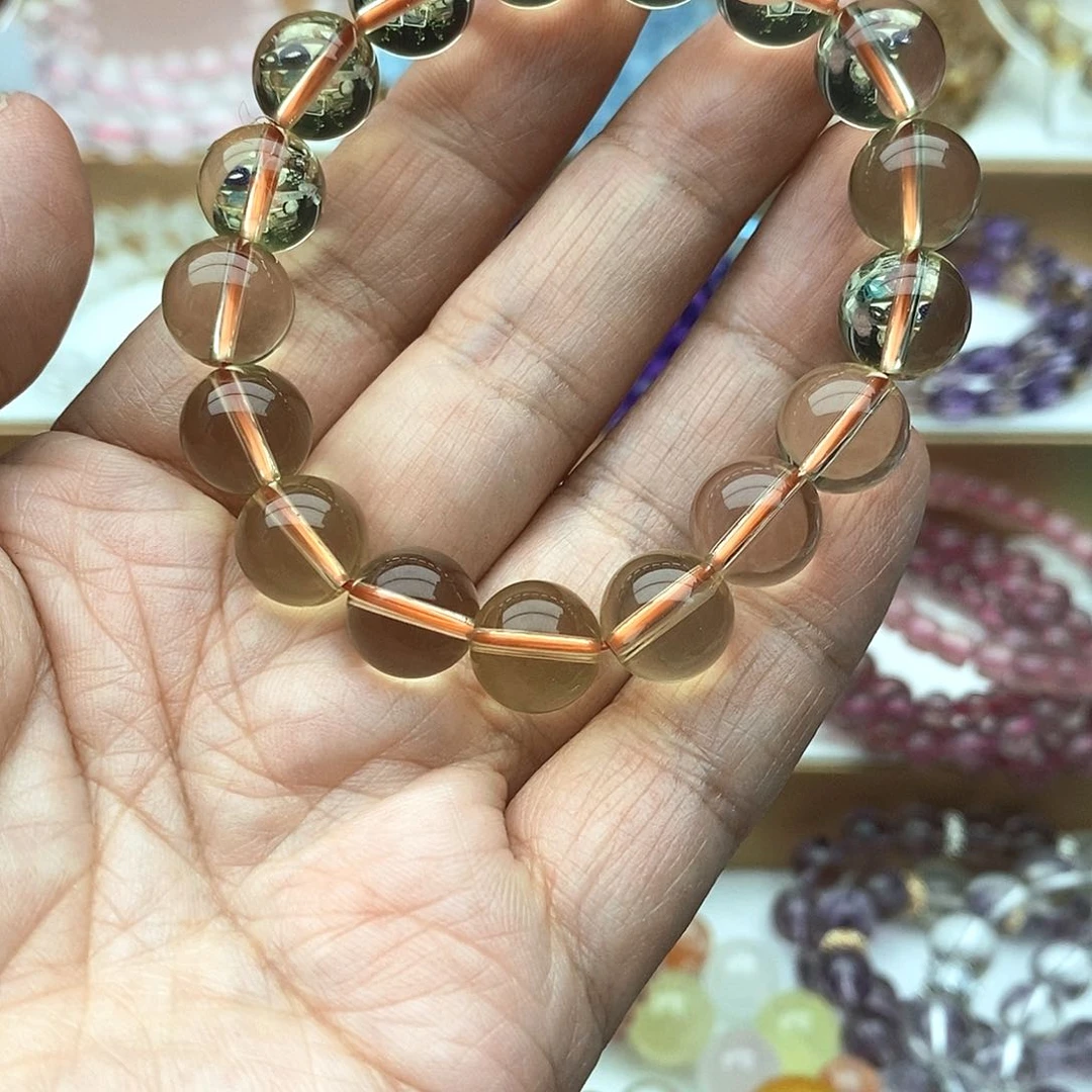 水晶手链未镶嵌黄水晶手链
