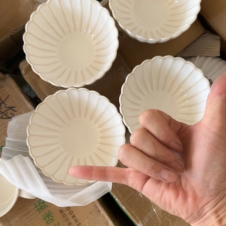 瓷片默认瑕疵商品贝壳6寸