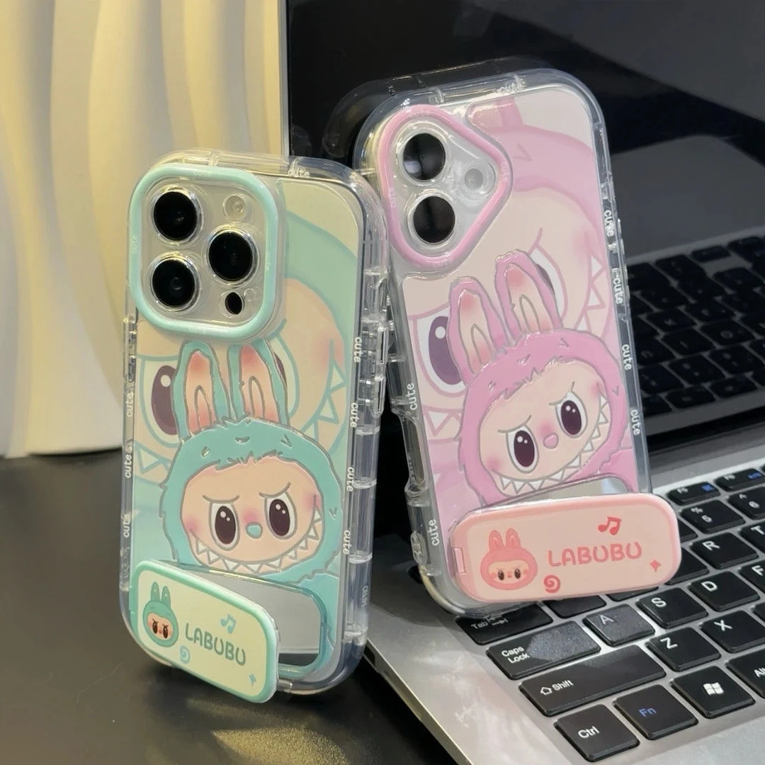 可爱拉布布苹果16手机壳iPhone15Promax13/12MINI羽纱泡芙xsmax女