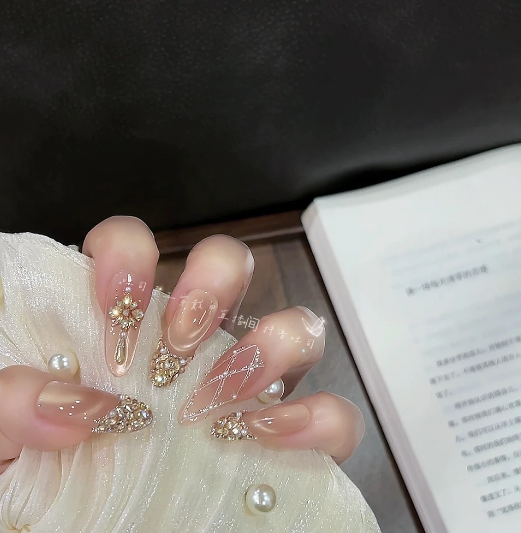 【鎏金小香风】穿戴甲纯手工美甲TSS