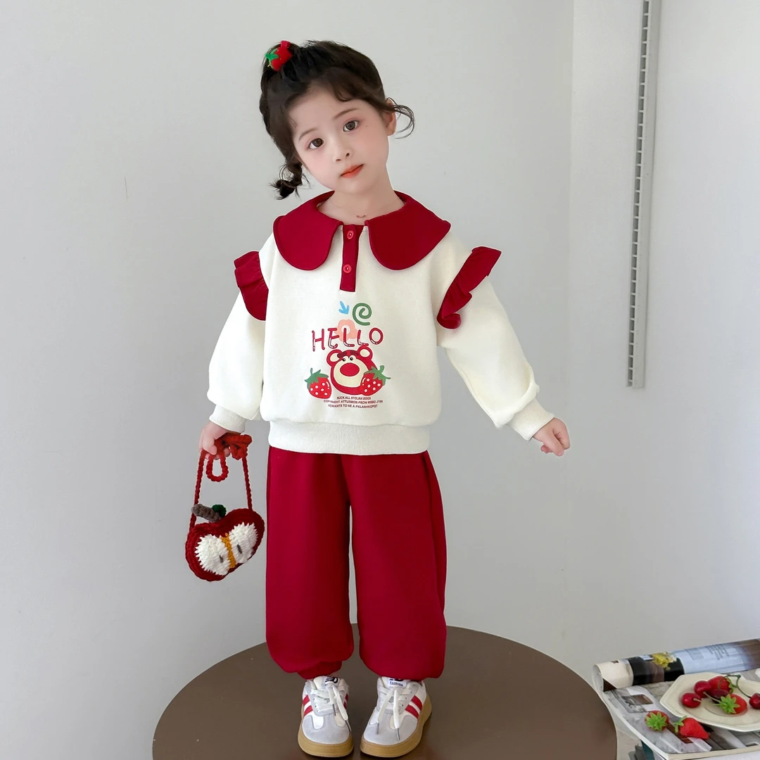 女童卫衣秋装套装2025新款时尚洋气时髦儿童女宝超好看韩系穿搭潮