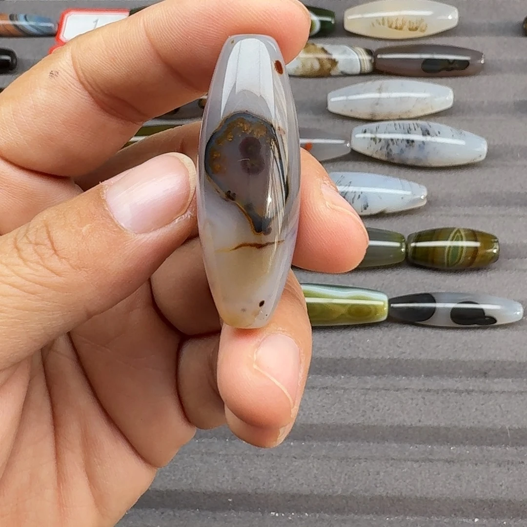 睇***先玛瑙/玉髓合金珠宝半成品