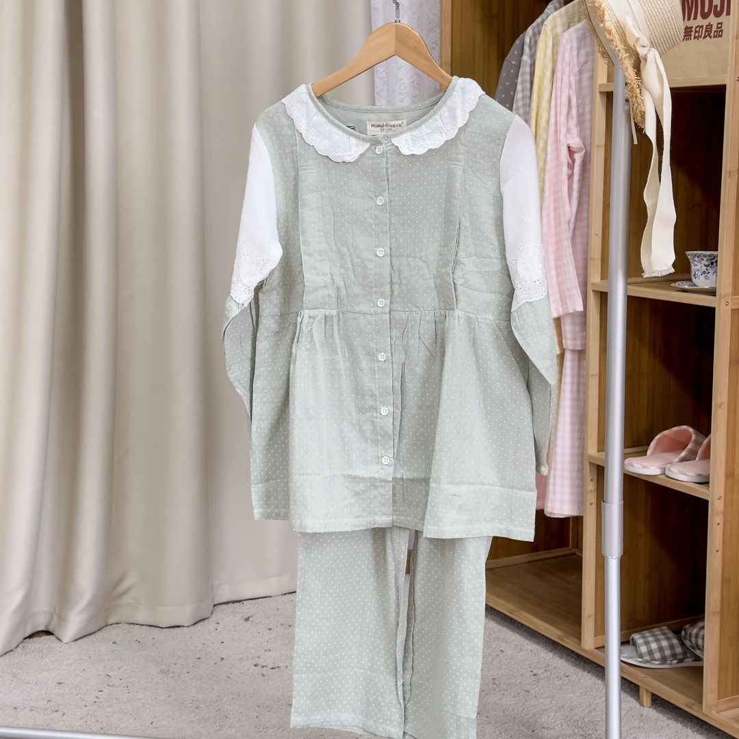 【月子服】孕妈妈春秋季A类月子服全棉长袖长裤睡衣