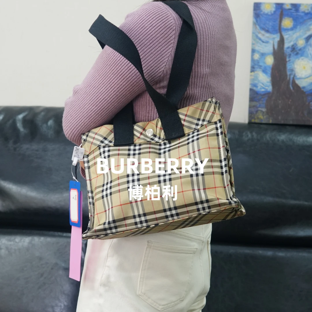 95新 BURBERRY/博柏利 巴宝莉/格纹单肩包/ZG01516005/6005