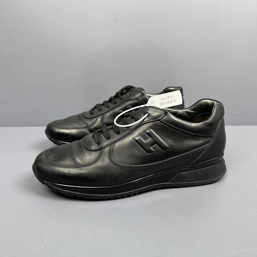 95新 HOGAN 40.5码 hogan霍根黑色运动鞋 休闲鞋 成色新