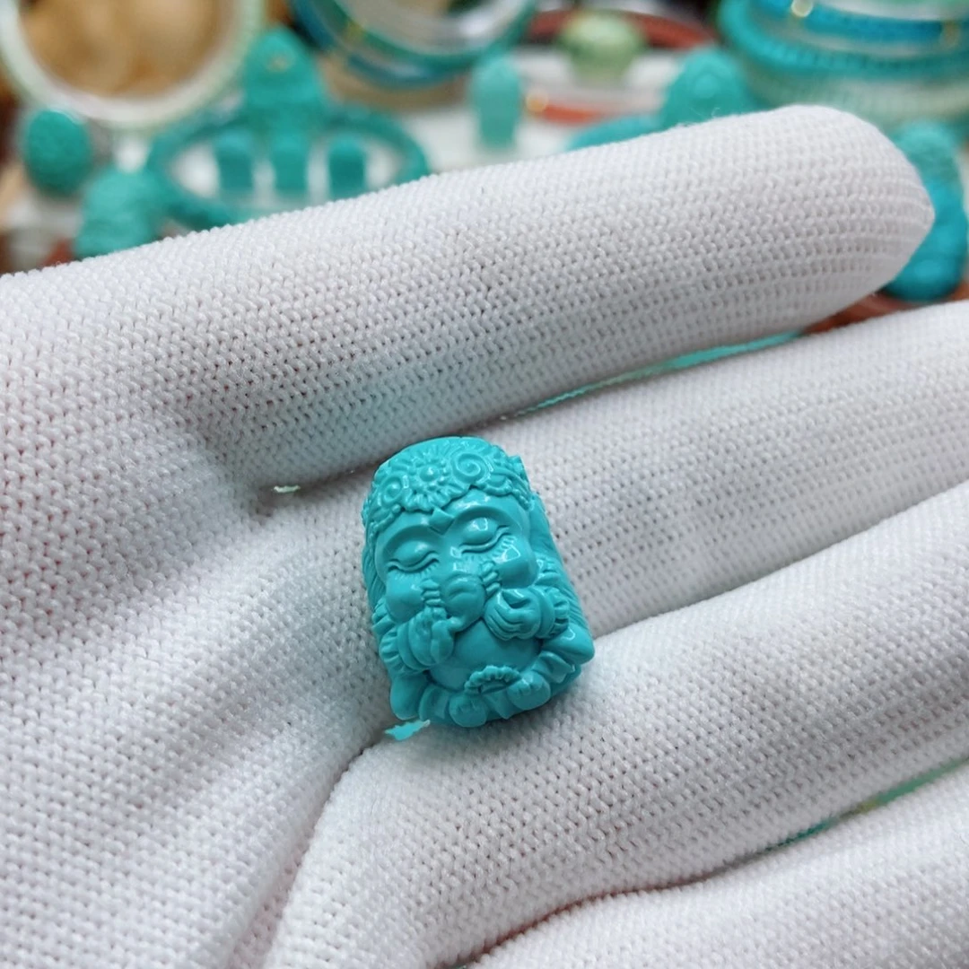 绿松石未镶嵌象神