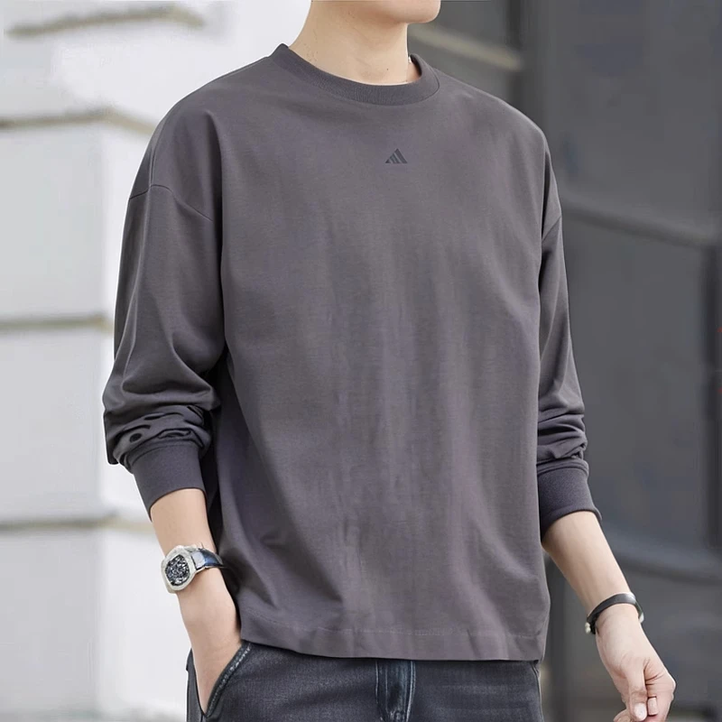 adidas阿迪达斯男装女装长袖T恤夏季新款透气圆领运动上衣JC7835