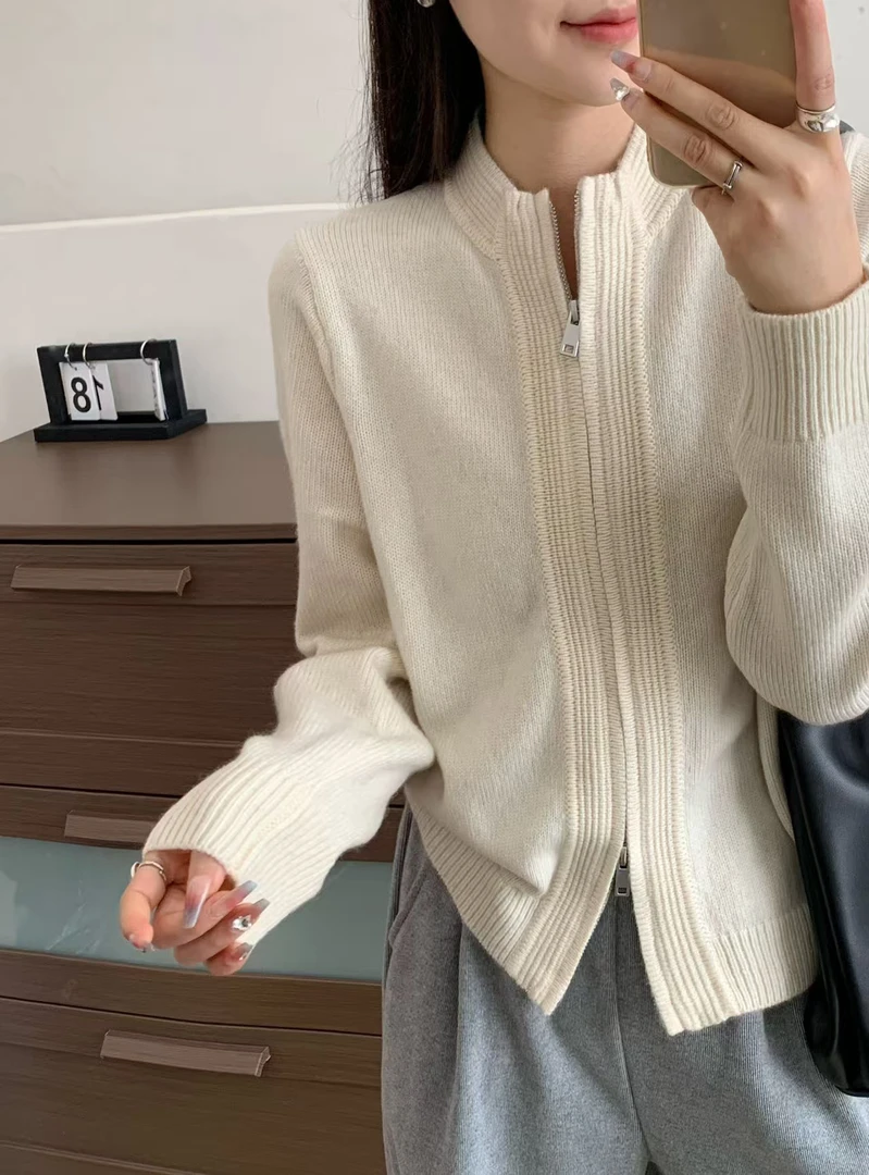 WTt-1588韩系高定开衫毛衣时尚百搭针织宽松