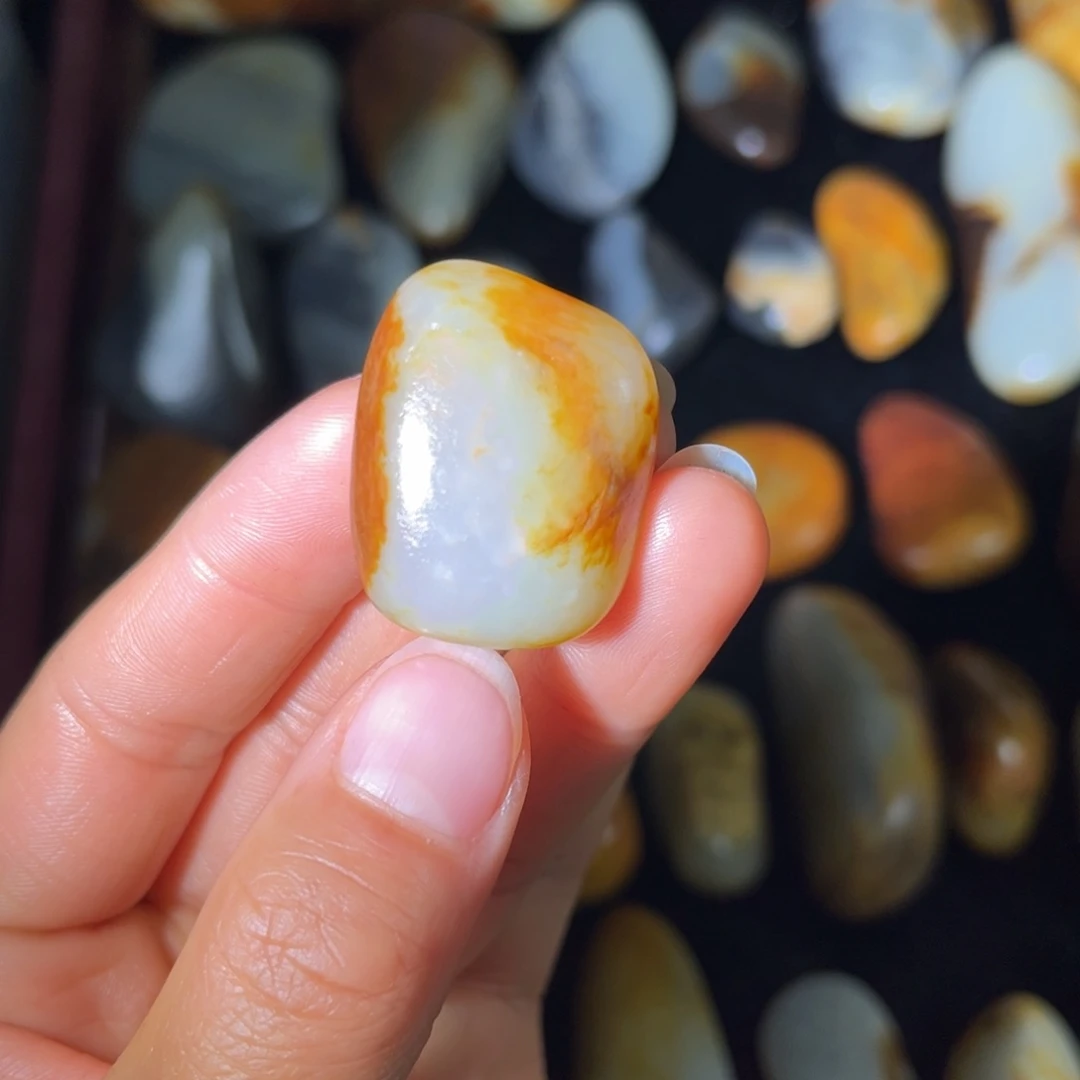 和田玉未镶嵌耳饰13g