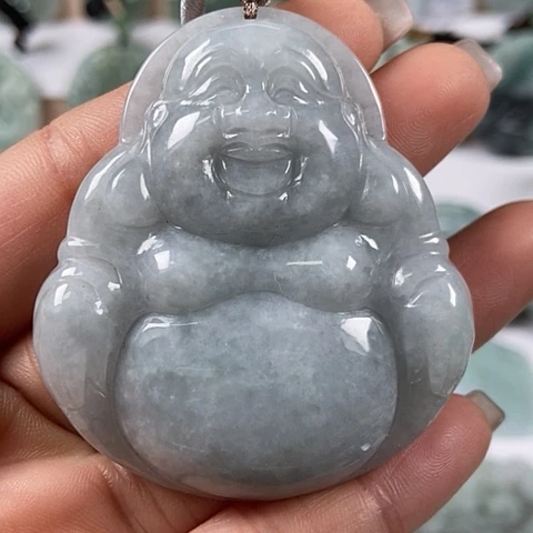 翡翠颈饰未镶嵌大佛微瑕福利