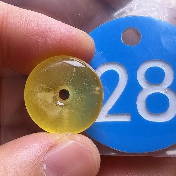 蜜蜡未镶嵌珠宝奇石17.6mm花粉