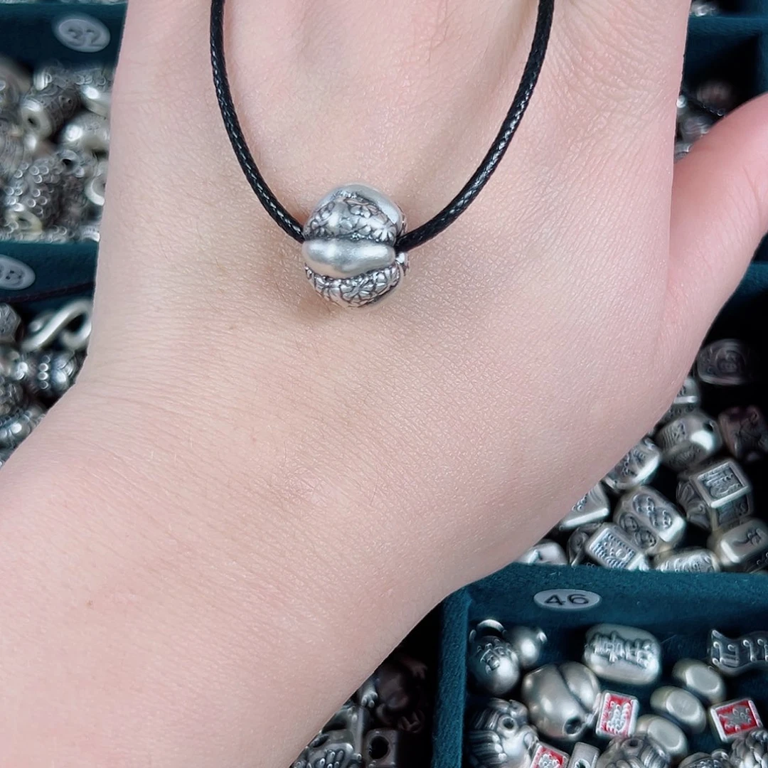 吊坠足银无足银999南瓜珠