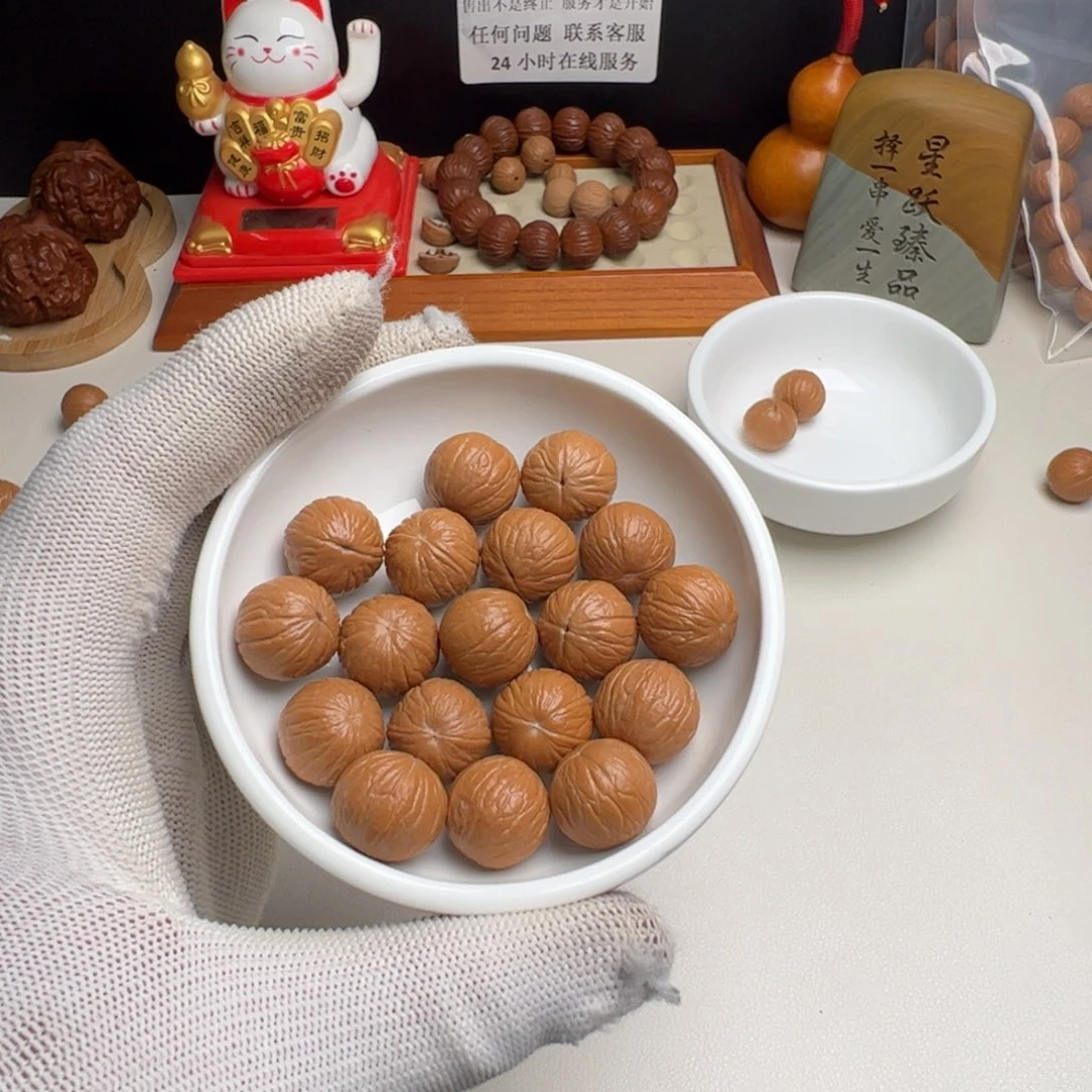 猴头核桃吊坠M***e原皮原色