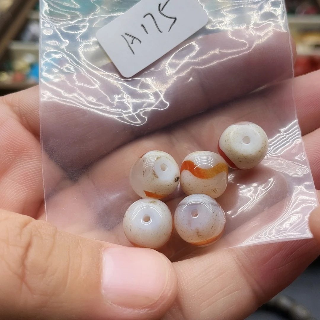 玛瑙/玉髓未镶嵌桶珠A175