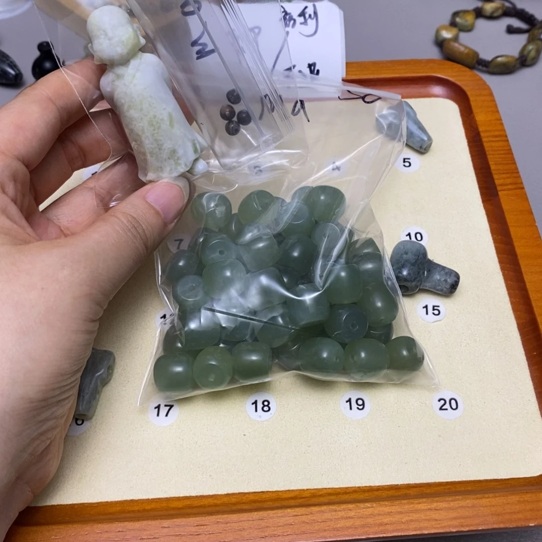 蛇纹石玉合金配饰M*