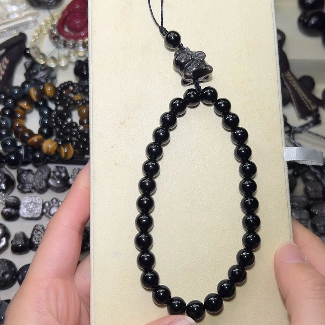 黑曜岩未镶嵌手饰