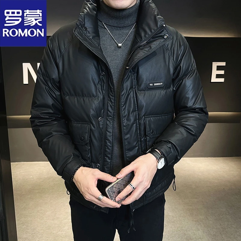 Romon/罗蒙冬季爆款绒丝户外防风防水防寒新款保暖加厚羽服袄
