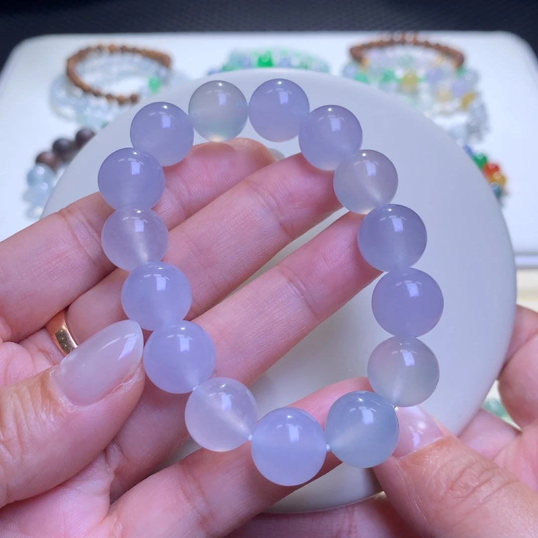 未镶嵌手链翡翠翡翠手串卡12.5