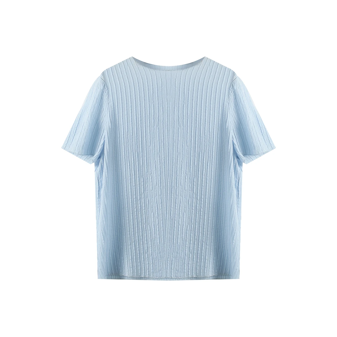 新款柔叠绉桑蚕丝衬衫 YY-SG962