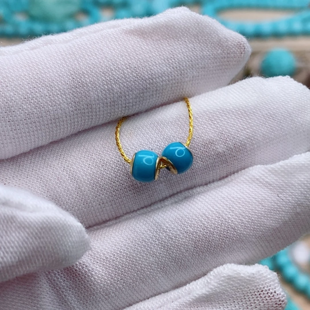 绿松石未镶嵌珠宝奇石5.3mm