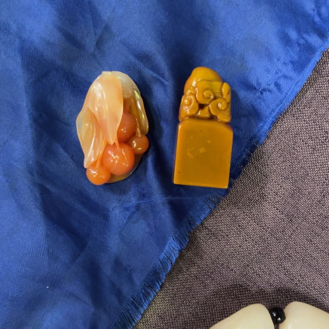 吴***者寿山石印石定制寿山芙蓉石的不退不换