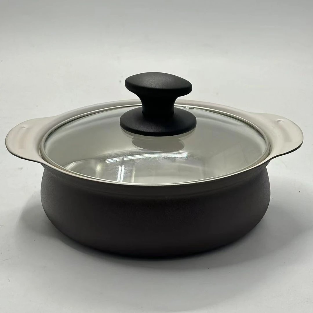 (品质高货)20cm棕色汤锅桌面海鲜锅（Q7）