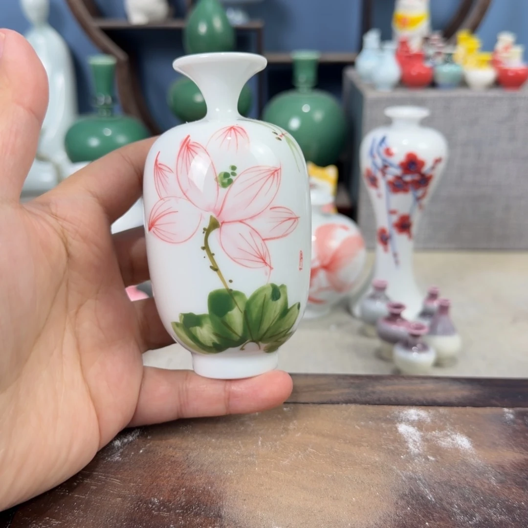 陶瓷手工小花器摆件
