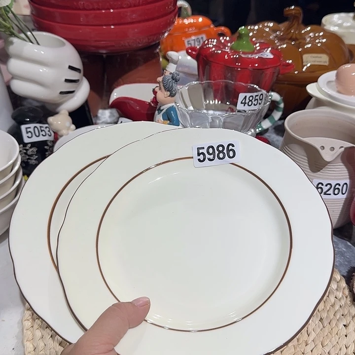 瓷片微瑕陶瓷满15包邮5986